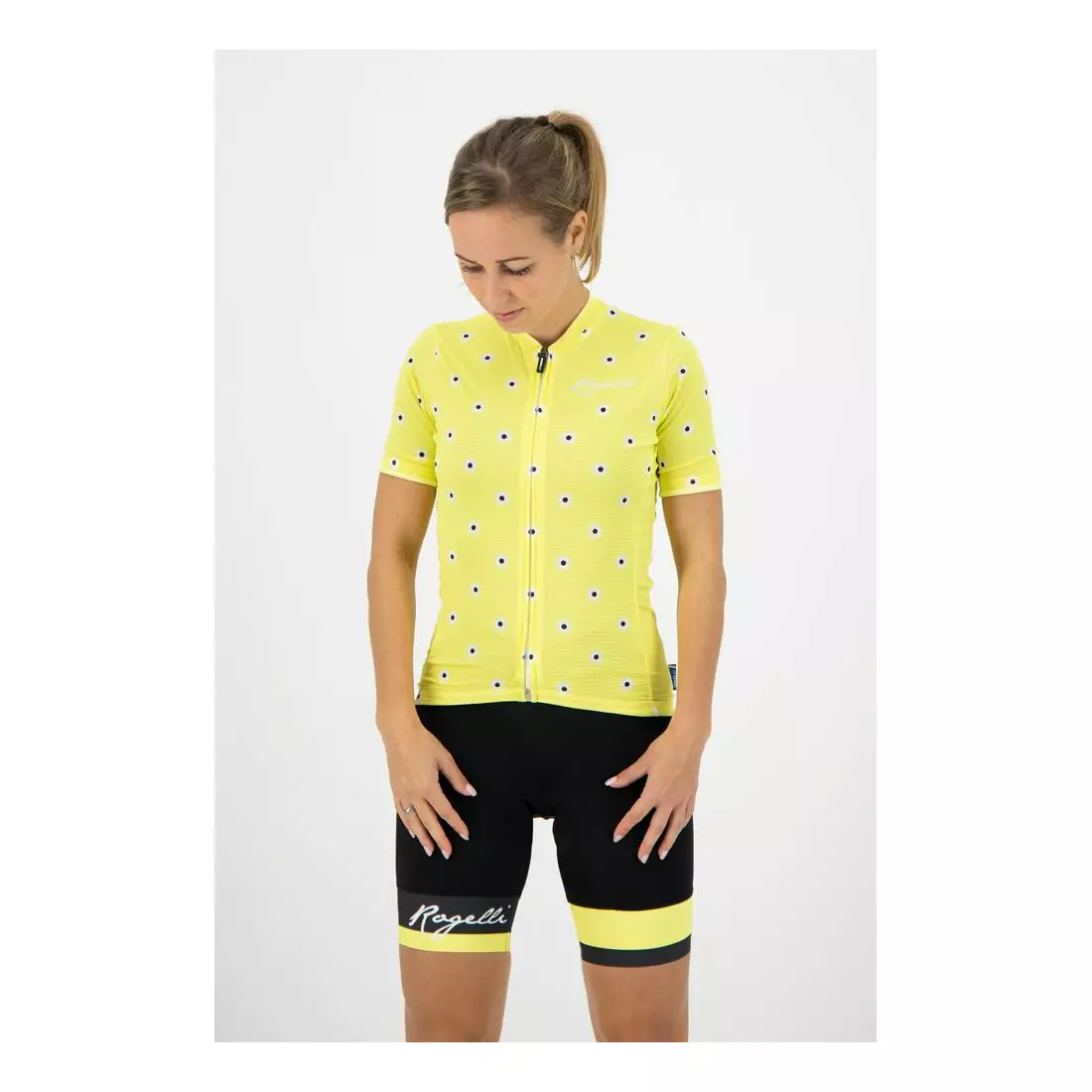 ROGELLI Koszulka rowerowa damska DAISY żółta 
