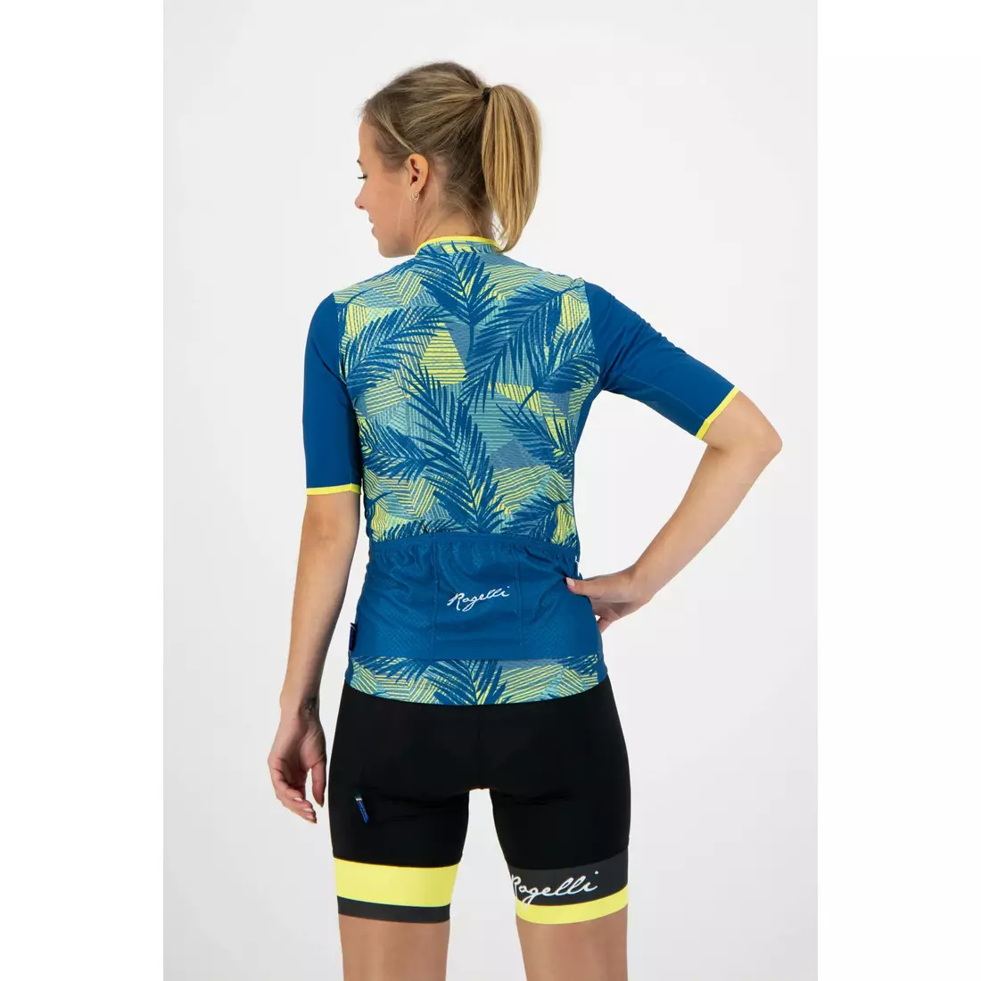 ROGELLI koszulka rowerowa damska LEAF turquoise 010.086