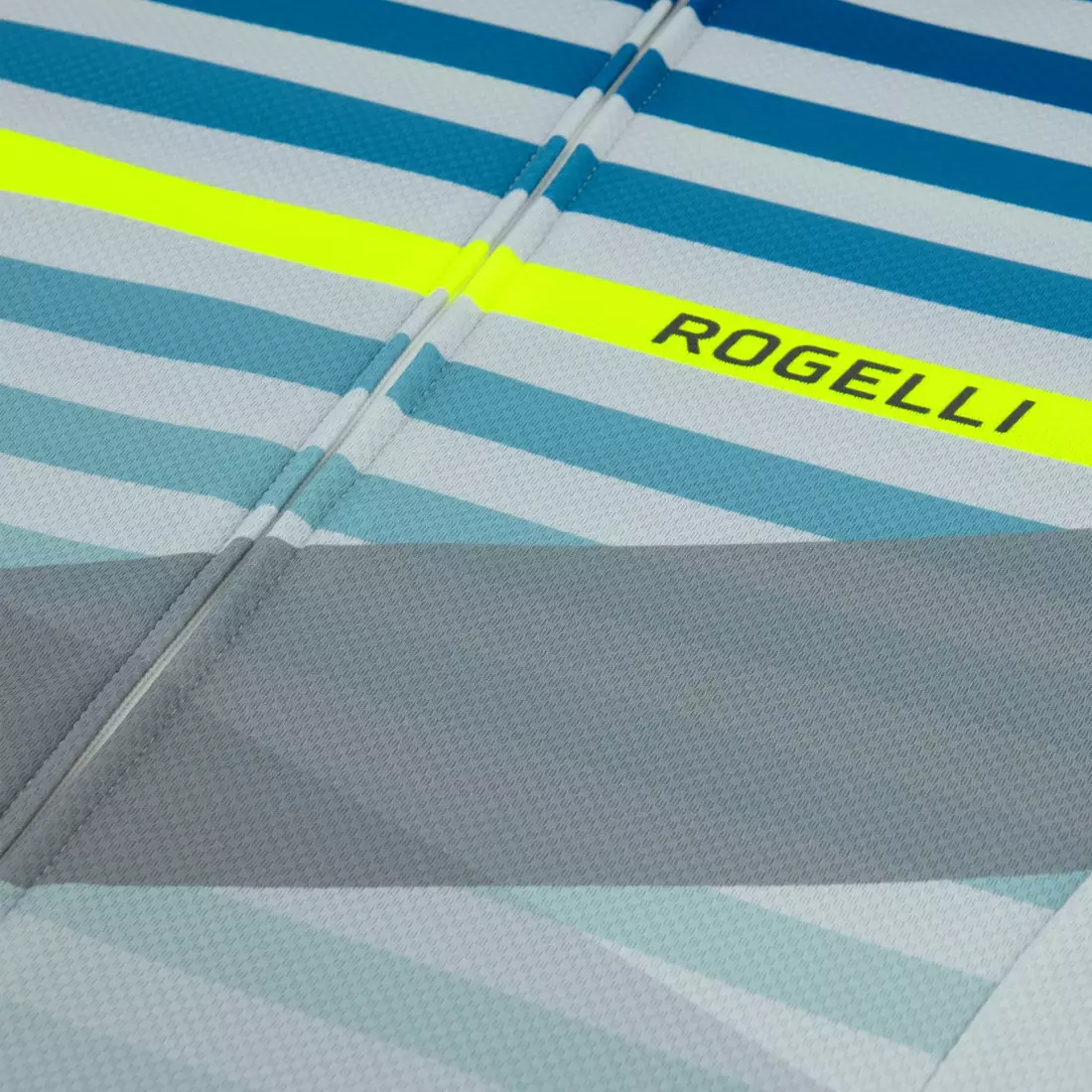 ROGELLI koszulka rowerowa męska STRIPE grey/green 001.101