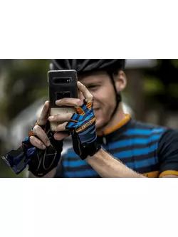 ROGELLI rękawiczki rowerowe męskie STRIPE blue/orange 006.312