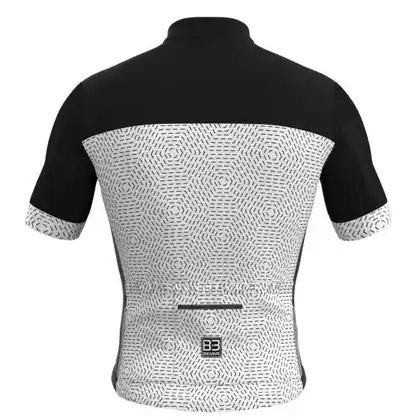 Biemme męska koszulka rowerowa GRANSASSO czarno-biała 