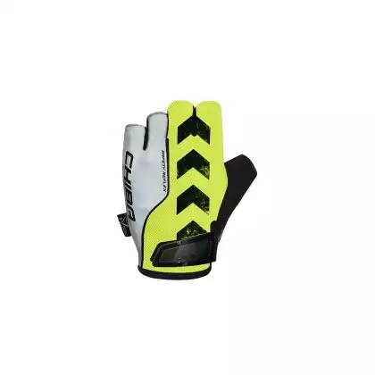 CHIBA rękawiczki rowerowe SAFETY REFLEX żółte 