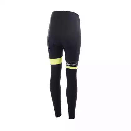 ROGELLI zimowe spodnie rowerowe damskie SELECT black/yellow