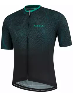 ROGELLI koszulka rowerowa męska WEAVE black/green 001.331