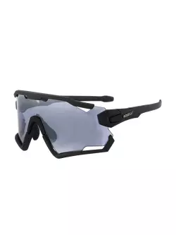 ROGELLI okulary sportowe z wymiennymi szkłami SWITCH czarne