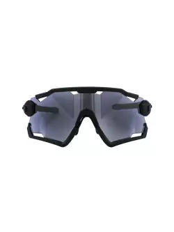 ROGELLI okulary sportowe z wymiennymi szkłami SWITCH czarne