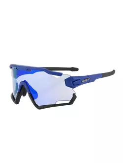 ROGELLI okulary sportowe z wymiennymi szkłami SWITCH niebieskie