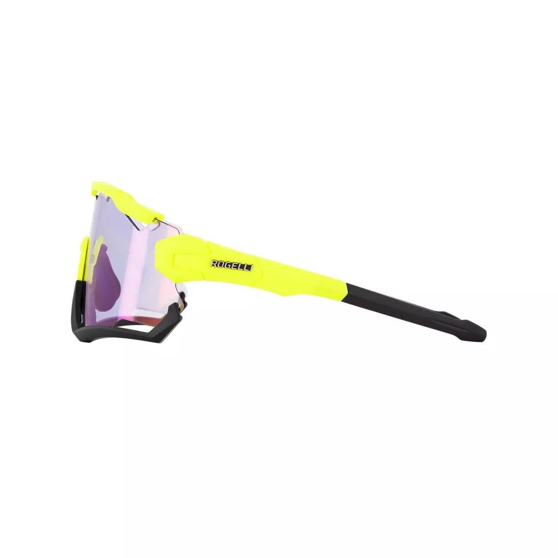 ROGELLI okulary sportowe z wymiennymi szkłami SWITCH żółty fluor