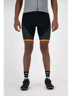 ROGELLI spodenki rowerowe męskie na szelkach FUSE black/orange