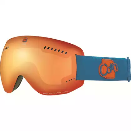 CAIRN Gogle narciarskie/snowboardowe PRIME 810, Orange/Blue 580711810