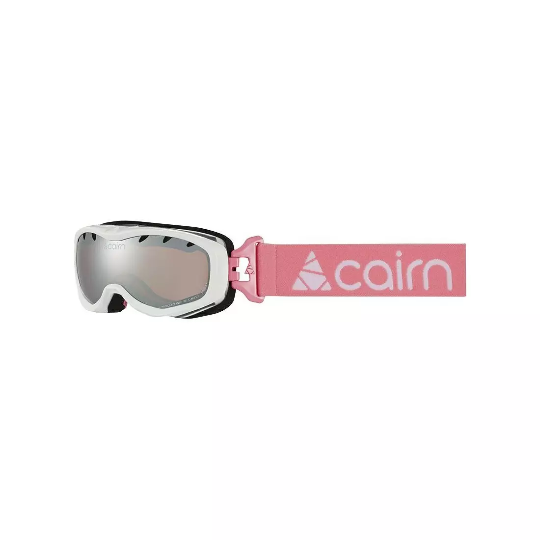 CAIRN dziecięce gogle narciarskie/snowboardowe RUSH SPX3000 Shiny White Candy Pink 