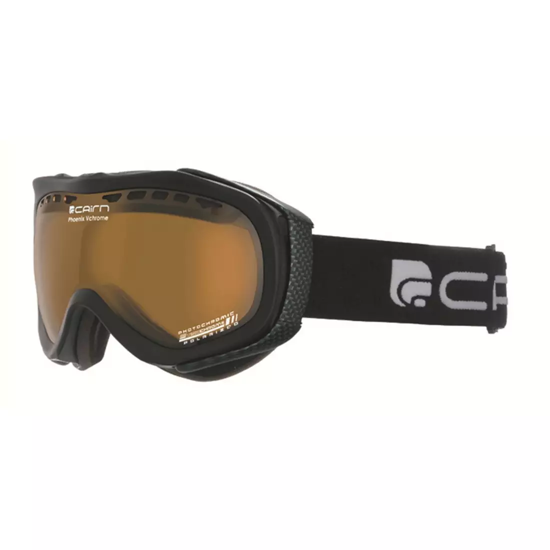 CAIRN gogle narciarskie/snowboardowe Phoenix VCHROME 202, black, 580628202