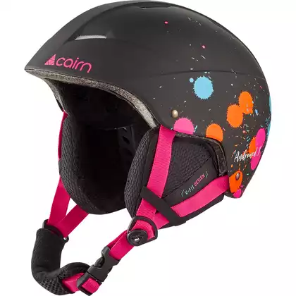 CAIRN kask zimowy dziecięcy/junior ANDROMED J Black Paintball
