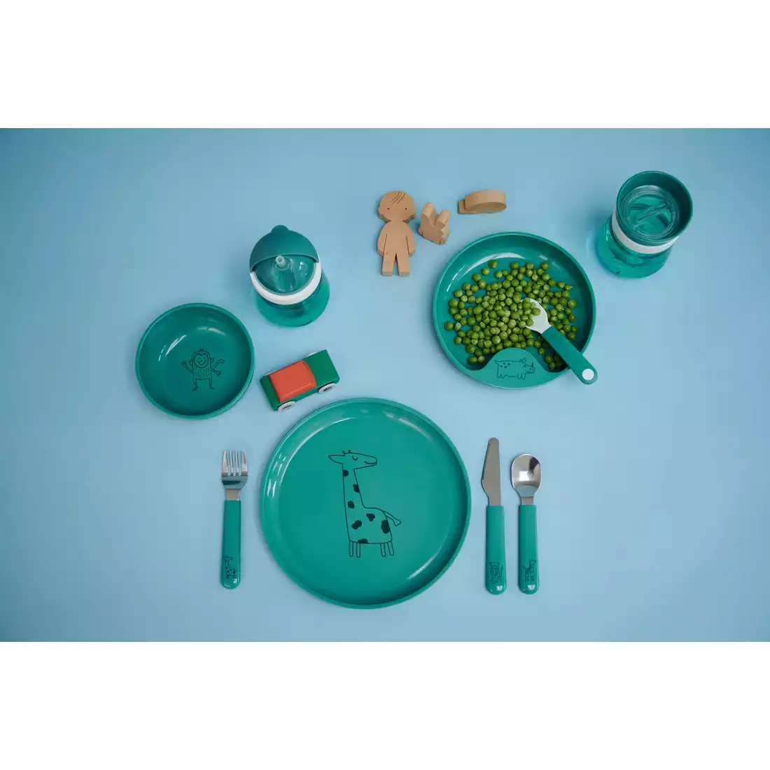 Mepal Mio dziecięcy talerzyk Deep Turquoise, turkusowy