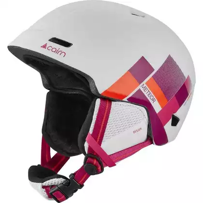CAIRN kask zimowy narciarski/snowboardowy METEOR white/pink