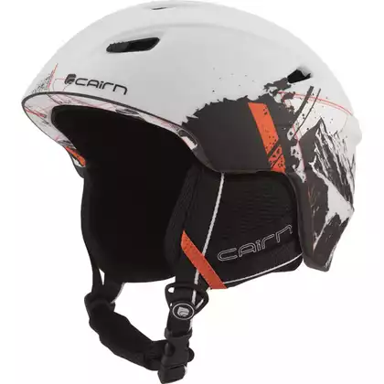 CAIRN kask zimowy narciarski/snowboardowy PROFIL white/black/orange