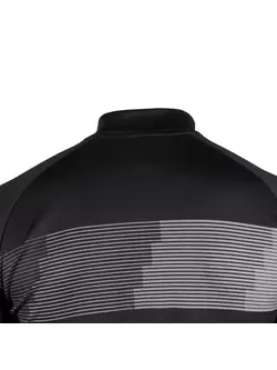 [Set] DEKO STYLE-0421 męska koszulka rowerowa z krótkim rękawem, czarny + DEKO POCKET spodenki rowerowe bez szelek, czarny
