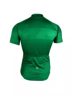 [Set] DEKO STYLE-0421 męska koszulka rowerowa z krótkim rękawem, zielony + DEKO POCKET spodenki rowerowe bez szelek, czarny