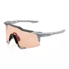 100% okulary sportowe SPEEDCRAFT (HiPER Coral Lens) Soft Tact Stone Grey STO-61001-424-01