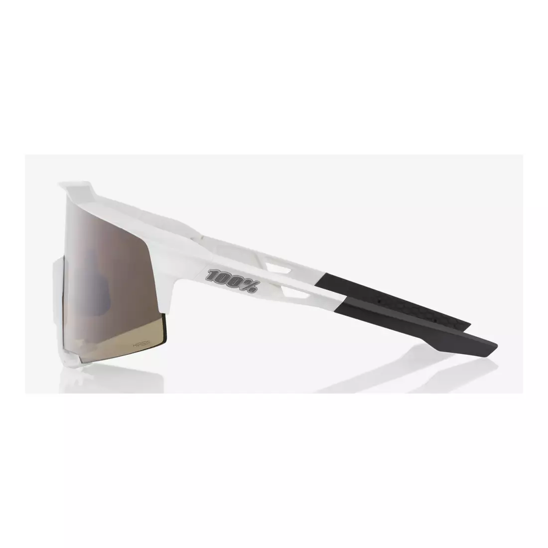 100% okulary sportowe SPEEDCRAFT (HiPER Silver Mirror Lens) Matte White STO-61001-404-03