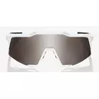 100% okulary sportowe SPEEDCRAFT (HiPER Silver Mirror Lens) Matte White STO-61001-404-03
