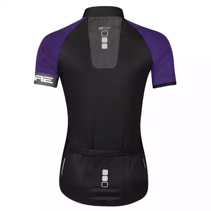 FORCE koszulka rowerowa damska SQUARE black/purple 90013431