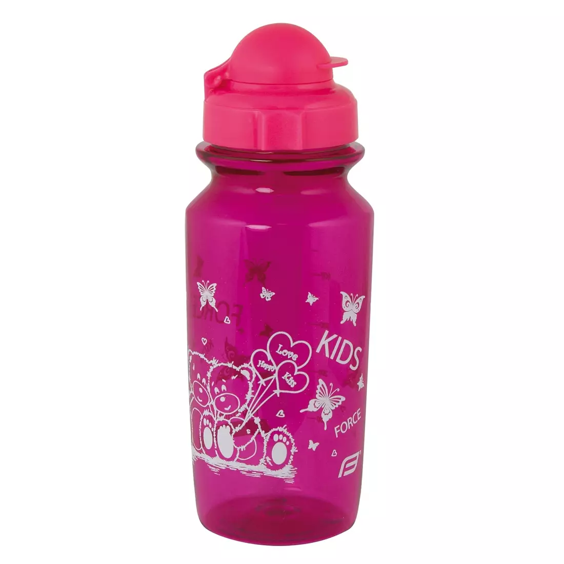 FORCE butelka sportowa dla dzieci BEAR 500ml pink 250712