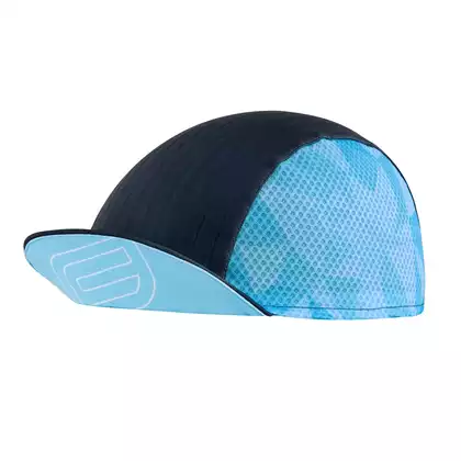 FORCE czapka rowerowa z daszkiem CORE, czarno-niebieska, 903026