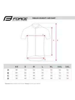 FORCE koszulka rowerowa unisex ASCENT green/fluo 9001161