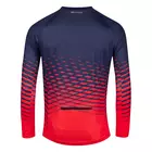 FORCE koszulka rowerowa z długim rękawem MTB ANGLE, niebiesko-czerwona, 9001446