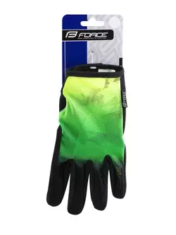 FORCE rękawiczki rowerowe unisex MTB CORE fluo green 9057293