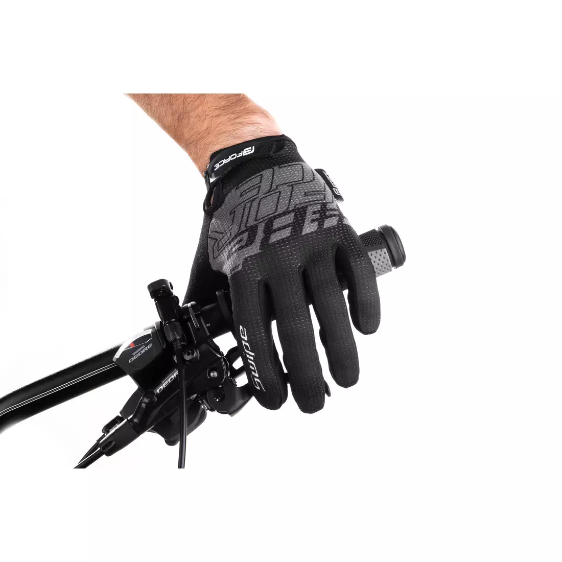 FORCE rękawiczki rowerowe unisex MTB SWIPE black/grey 905725-S