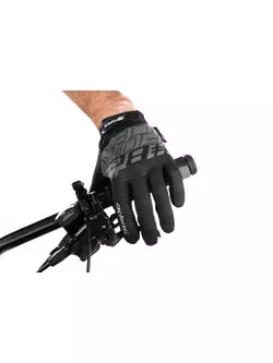 FORCE rękawiczki rowerowe unisex MTB SWIPE black/grey 905725-S