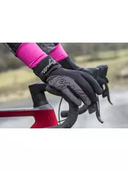 ROGELLI rękawiczki rowerowe damskie FLASH black 010.660