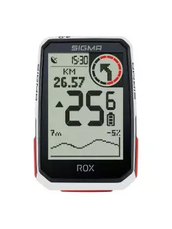Sigma licznik rowerowy ROX 4.0, biały, X1061