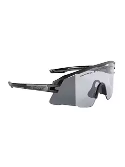 FORCE AMBIENT okulary sportowe fotochromowe, czarno-szare