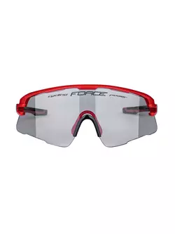 FORCE AMBIENT okulary sportowe fotochromowe, czerwono-szare