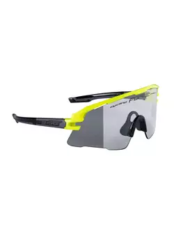 FORCE AMBIENT okulary sportowe fotochromowe, fluo-szare