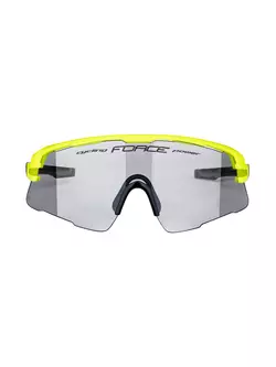 FORCE AMBIENT okulary sportowe fotochromowe, fluo-szare