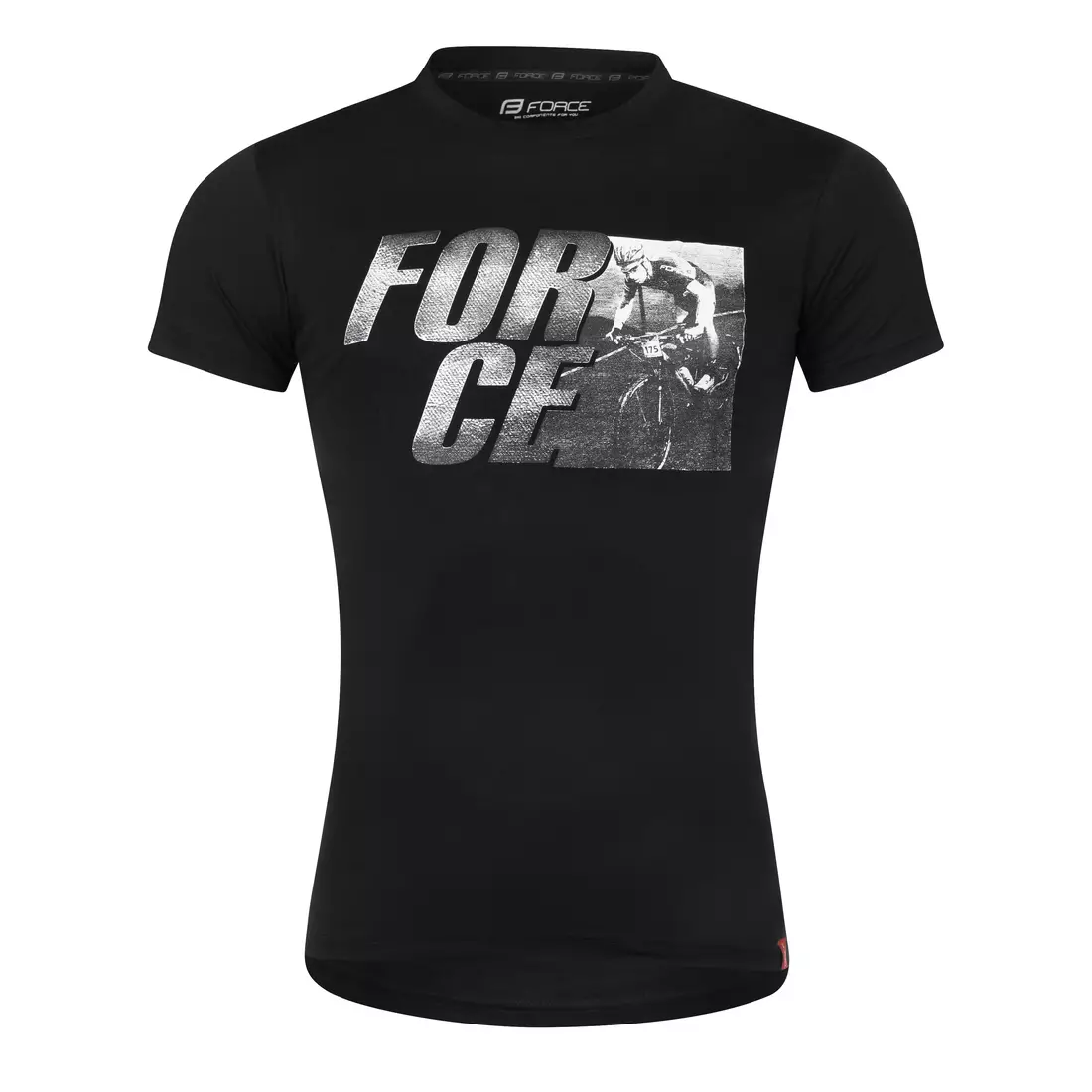 FORCE koszulka sportowa SPIRIT black 90783-XS