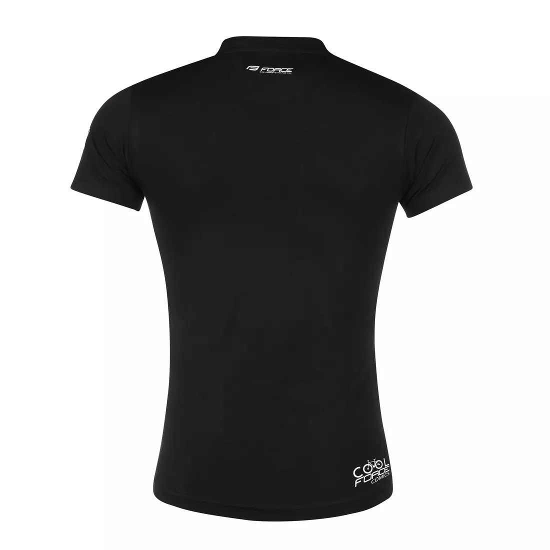 FORCE koszulka sportowa z krótkim rękawem COOL black 90777