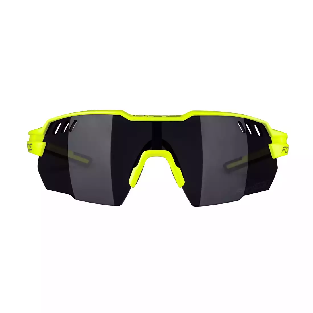 FORCE okulary przeciwsłoneczne AMOLEDO, fluo-szare, czarne szkła 910851
