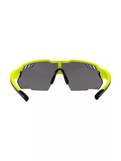 FORCE okulary przeciwsłoneczne AMOLEDO, fluo-szare, czarne szkła 910851