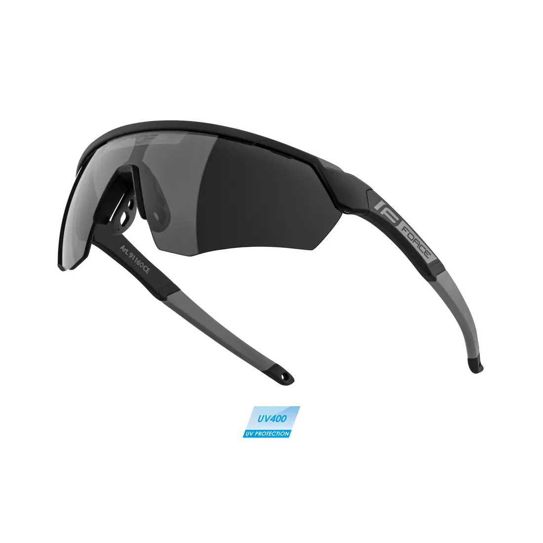 FORCE okulary przeciwsłoneczne ENIGMA black/grey 91160