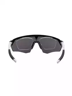 FORCE okulary przeciwsłoneczne ENIGMA, czarno-biały mat, czarne szkła 91162