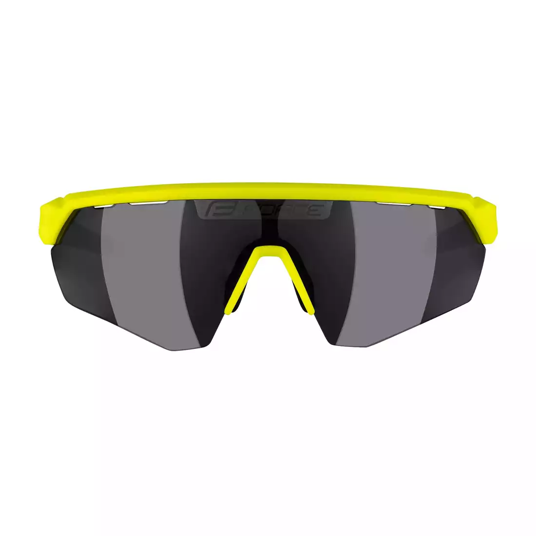 FORCE okulary przeciwsłoneczne ENIGMA, fluo-black mat, czarne szkła 91172