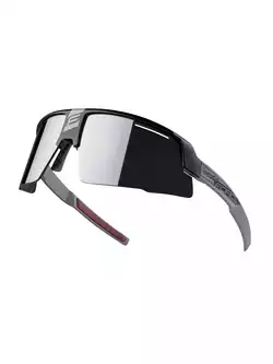 FORCE okulary przeciwsłoneczne IGNITE, czarno-szare, czarne szkła 910946