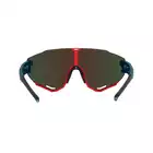 FORCE okulary rowerowe / sportowe CREED czarno-czerwone, 91180