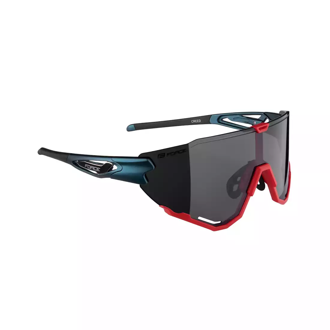 FORCE okulary rowerowe / sportowe CREED czerwony-niebieski, 91179