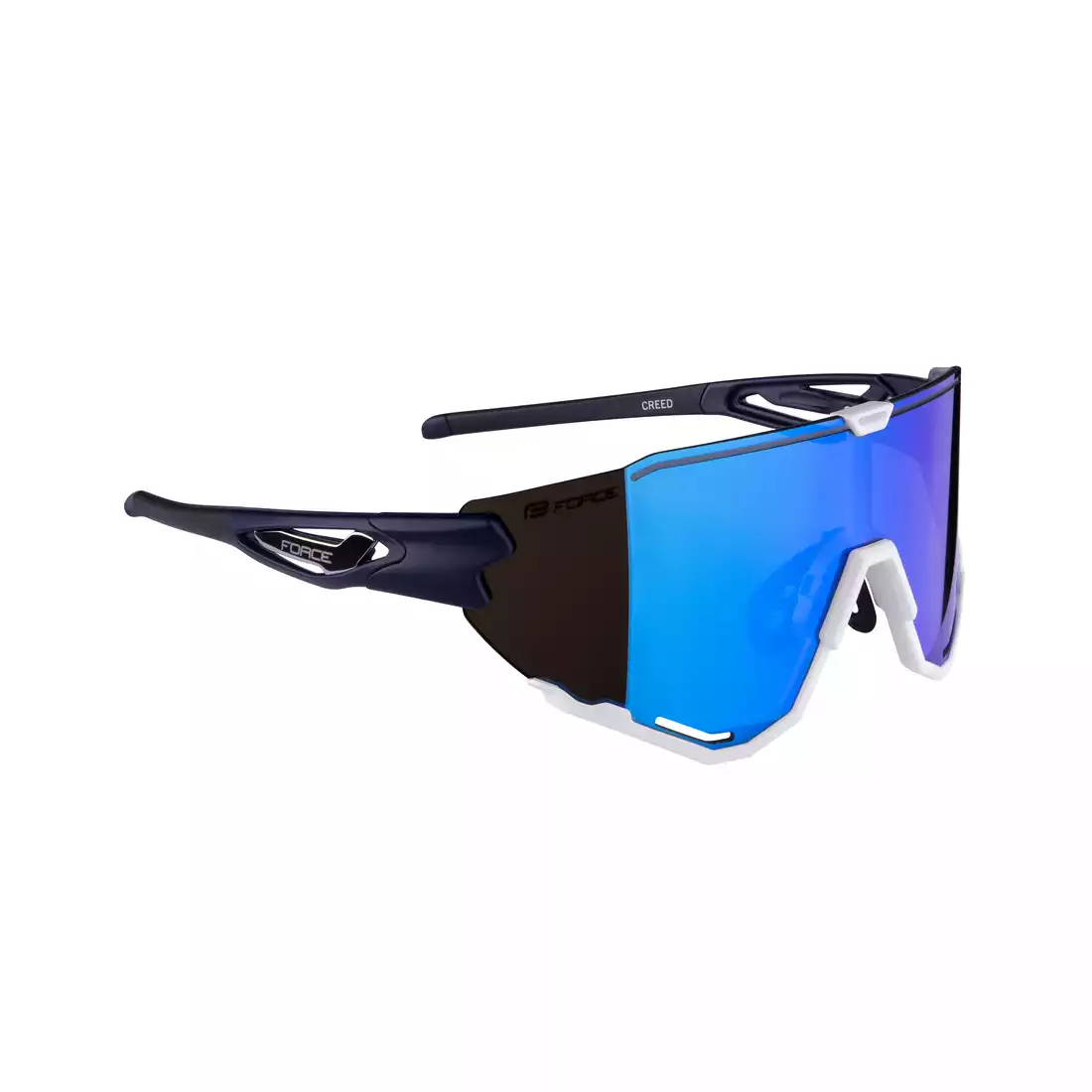 FORCE okulary rowerowe / sportowe CREED niebiesko-białe, 91183
